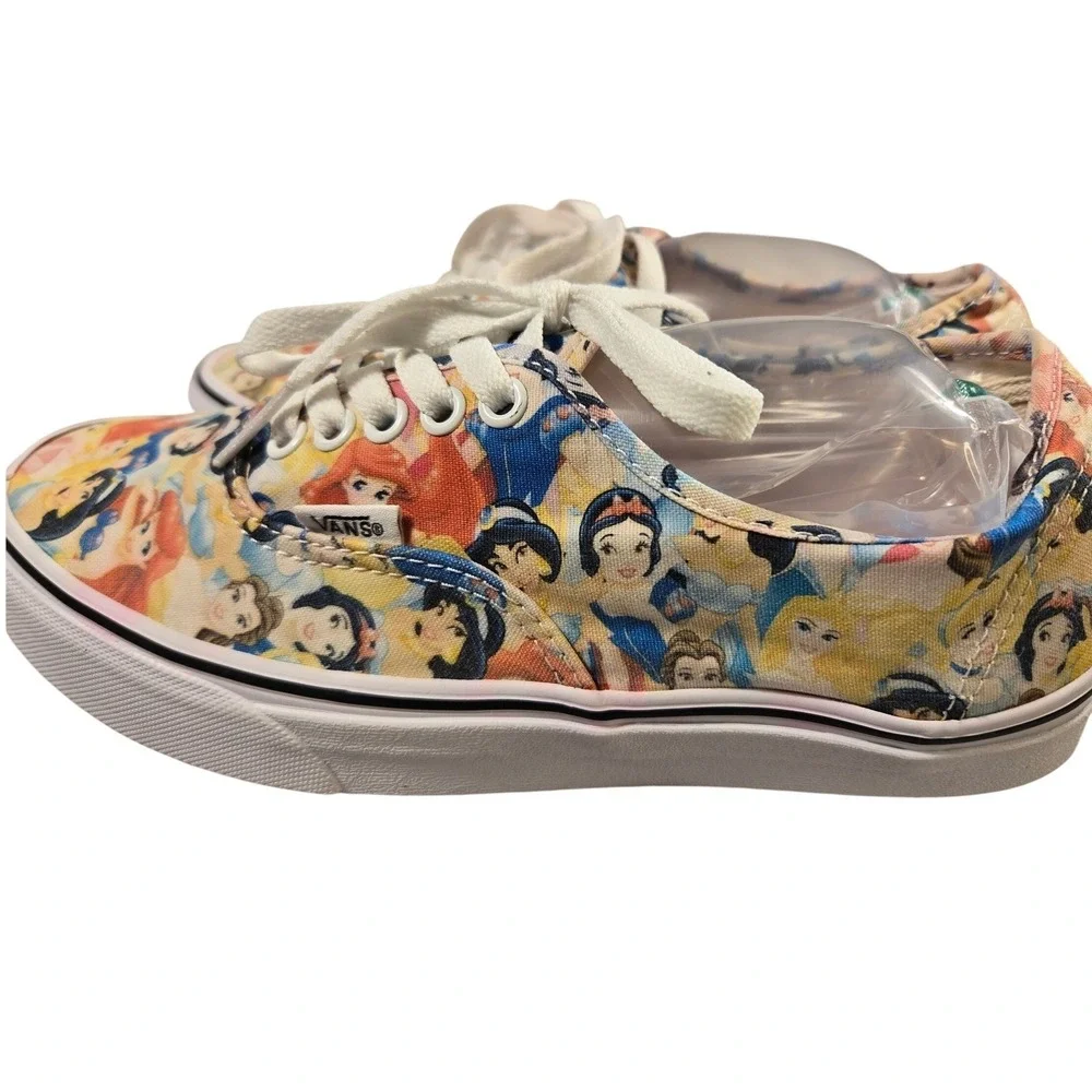 Vans Disney Princess Authentic Multi Color Canvas‎ Sneakers Mens 7.5 Womens 9